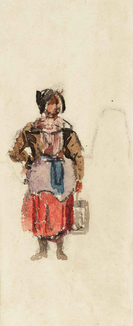 Costume Study Peasant Woman by David Cox