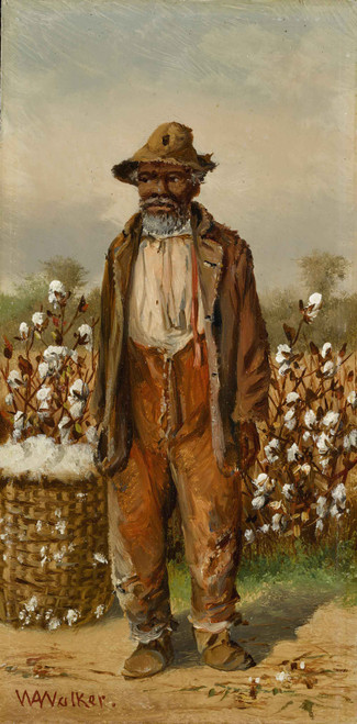 Cotton Picker With Basket by William Aiken Walker