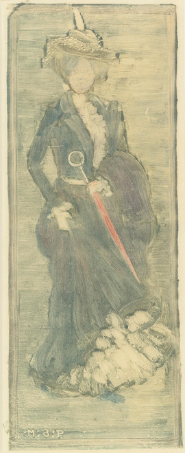 Lady With Ruffles (Clark Mathews & Owens 1734) by Maurice Brazil Prendergast