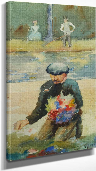 Unknown Title (Kneeling Man) by Maurice Brazil Prendergast