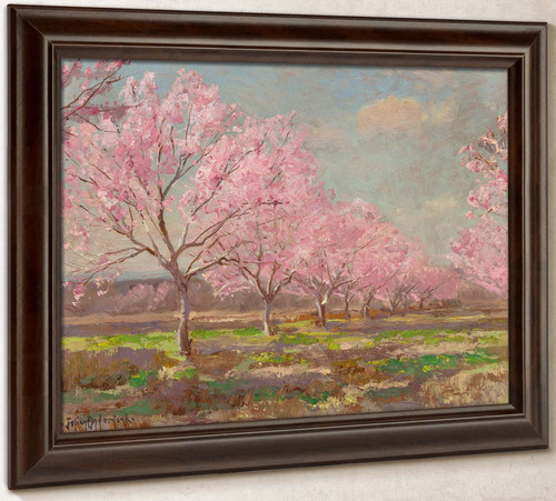 A Peach Orchard In Bloom 1921 by Julian Onderdonk