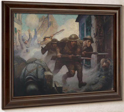 Americans At Chateur Theirry by Nc Wyeth