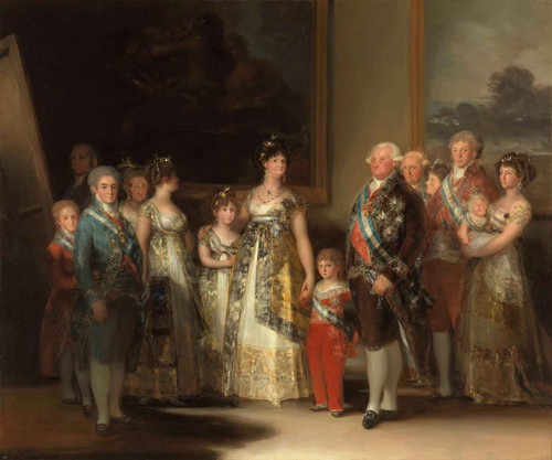 Charles Iv Of Spain And His Family by Francisco De Goya