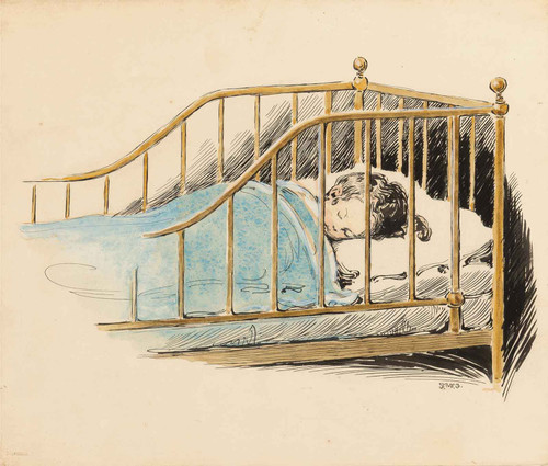 Child Sleeping A Childs Prayer Interior Book Illustration 1926 by Jessie Willcox Smith