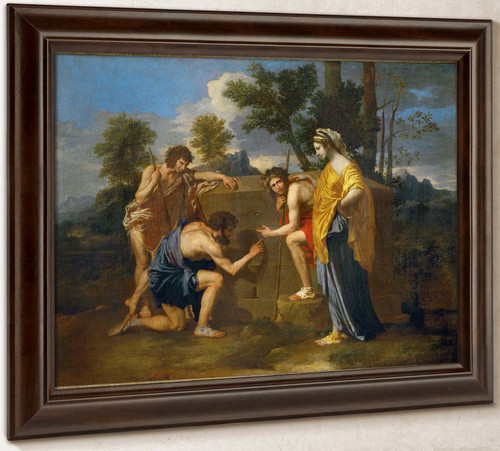 Hirten In Arkadien (Et In Arcadia Ego) by Nicholas Poussin