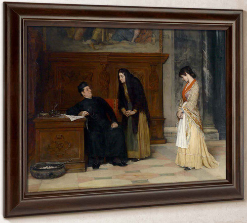 In Der Sakristei 1877 by Eugene De Blaas