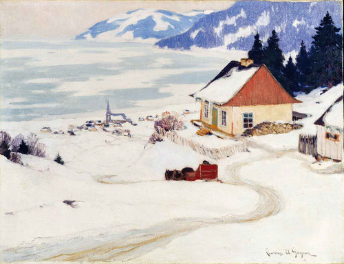 La Carriole Rouge by Clarence Gagnon
