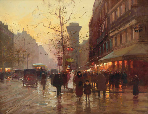 La Porte Saint Denis Paris by Edouard Leon Cortes