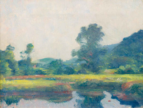 Landscape With Pond by Robert William Vonnoh