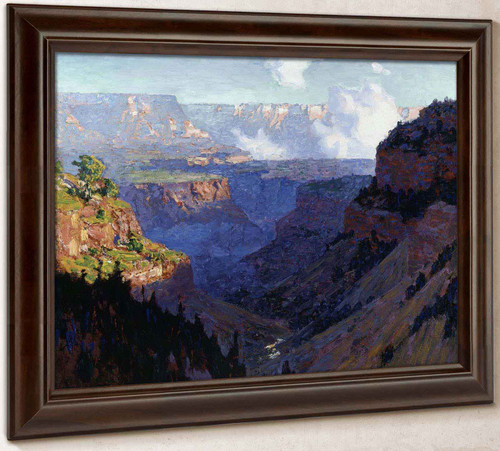 Looking Across The Grand Canyon By Edward Pothhast by Edward Henry Potthast