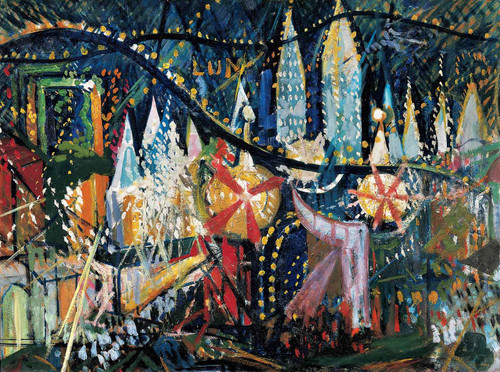 Luna Park By Joseph Stella by Joseph Stella