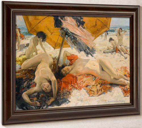 Nudes At The Beach by Howard Chandler Christy