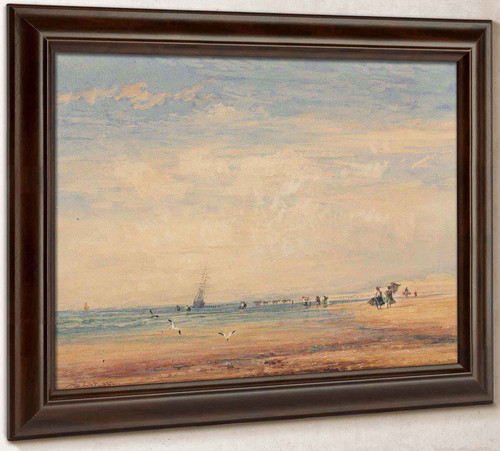 On The Sands Boulogne France by David Cox