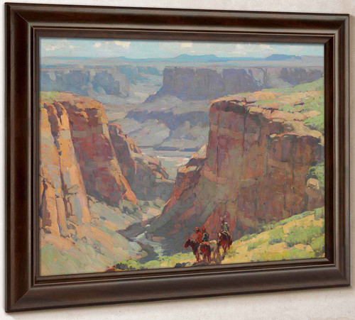 Riders Overlooking Canyon by Edgar Payne