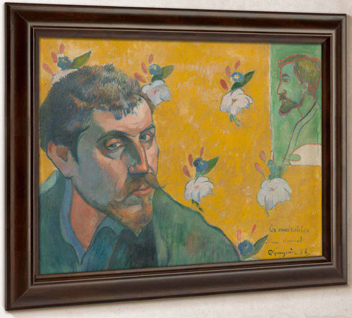 Self Portrait With Portrait Of Emile Bernard (Les Miserables) by Emile Henri Bernard
