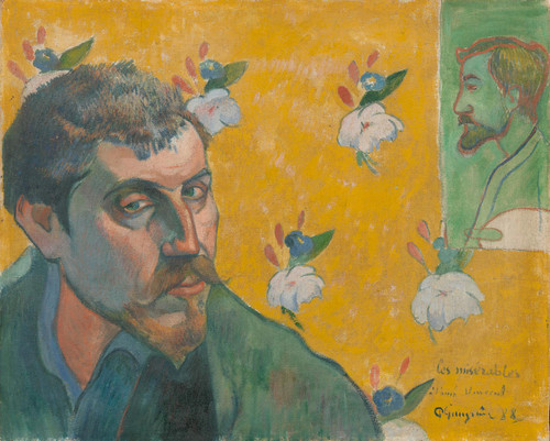 Self Portrait With Portrait Of Emile Bernard (Les Miserables) by Emile Henri Bernard