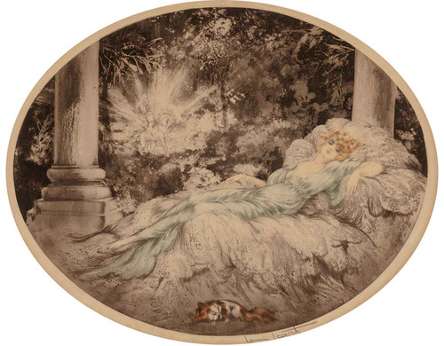 Sleeping Beauty 1927 by Louis Icart