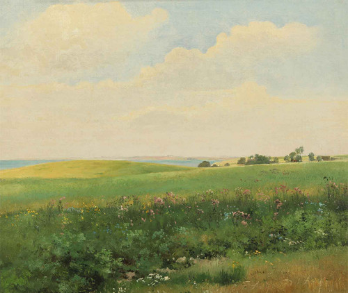 Summer Landscape With Rolling Fields by Carl Frederik Peder Aagaard