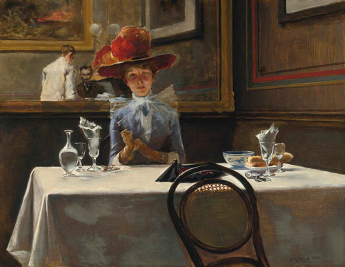 The Corner Table by Irving Ramsey Wiles
