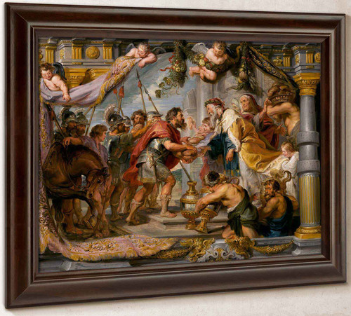 The Meeting Of Abraham And Melchizedek By Peter Paul Rubens by Peter Paul Rubens