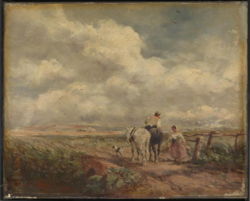 The Road Across The Common by David Cox