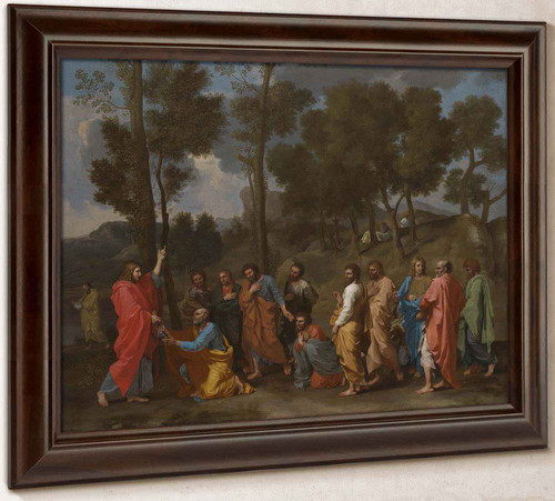 The Sacrament Of Ordination (Christ Presenting The Keys To Saint Peter) by Nicholas Poussin