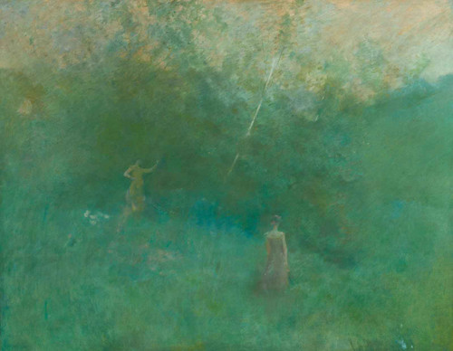 The White Birch By by Thomas Dewing
