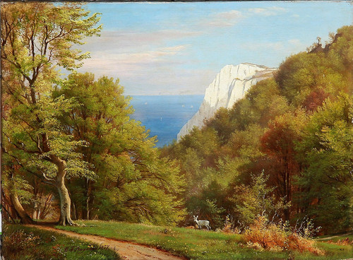 Ummer Day At Moens Klint Denmark by Carl Frederik Peder Aagaard