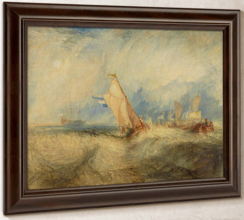 Van Tromp Going About To Please His Masters Ships A Sea Getting A Good Wetting by Joseph Mallord William Turner