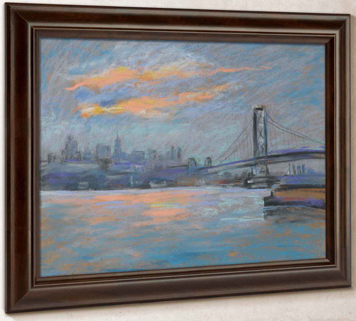 View Of The Brooklyn Bridge 1936 by Arthur Clifton Goodwin