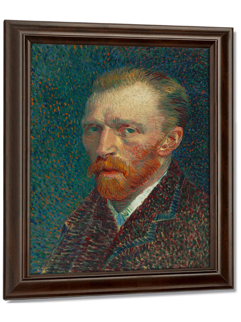 A Head And Shoulders Portrait Of A Thirty Something Man With A Red Beard Facing To The Left by Vincent Van Gogh