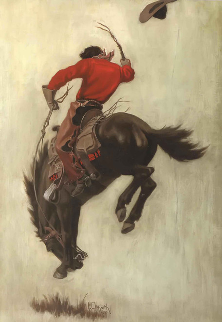 Bucking Bronco by Nc Wyeth