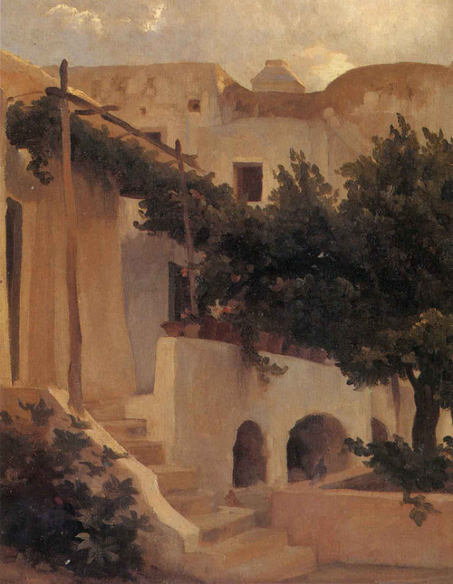 Garden Of A House At Capri By Sir Frederic Lord Leighton