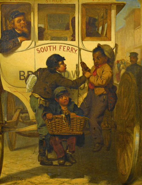 Colored People Not Allowed On This Line by John George Brown