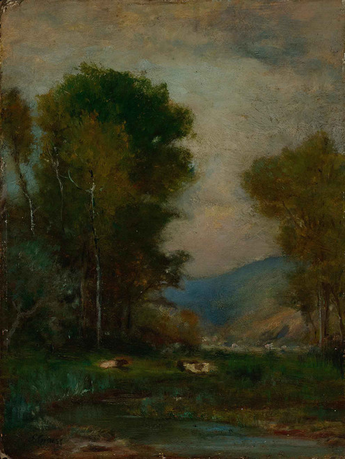 Cows By A Stream 2 by George Inness