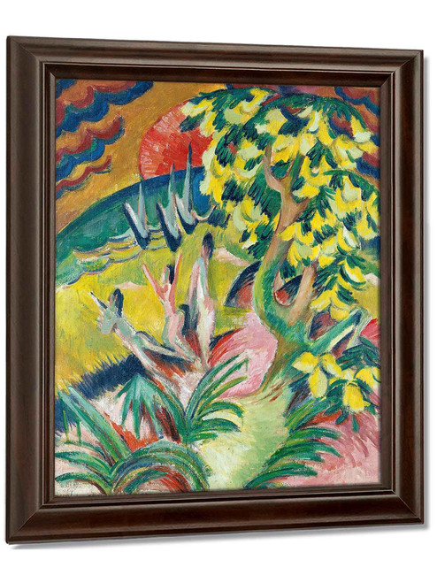 Curving Bay Ca 1914 by Ernst Ludwig Kirchner