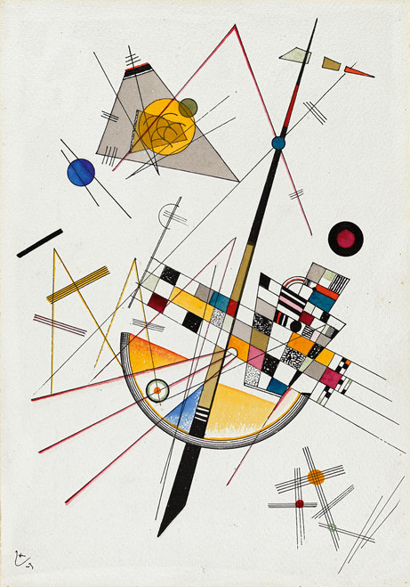Delicate Tension No 85 1923 by Wassily Kandinsky