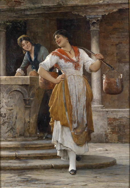 Die Wasserträgerin 1887 by Eugene De Blaas