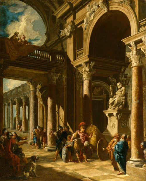 Giovanni Paolo Panini Alexander The Great Cutting The Gordian Knot Walters 37516 by Giovanni Paolo Panini