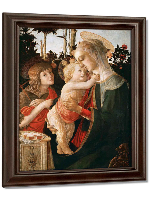 Madonna And Child With The Young St John The Baptist by Sandro Botticelli
