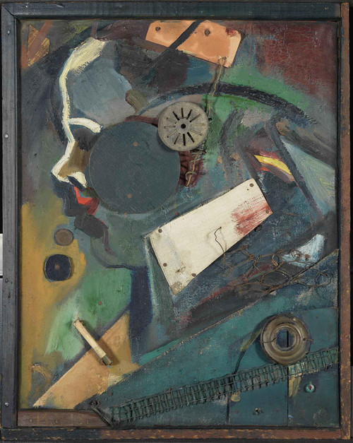 Merzbild 1a (The Psychiatrist) 1919 by Kurt Schwitters