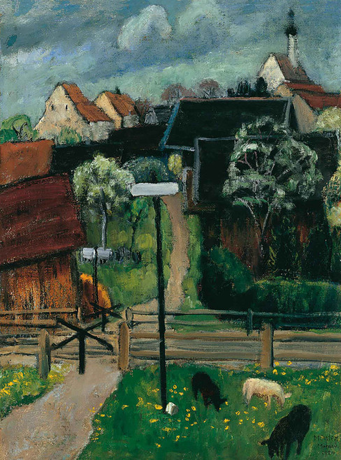 Murnau (Murnau On May) 1924 by Gabriele Munter