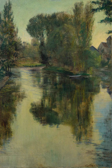 On The River Loing by Thomas Alexander