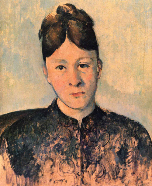 Portrait De Madame Cezanne 2 by Paul Cezanne