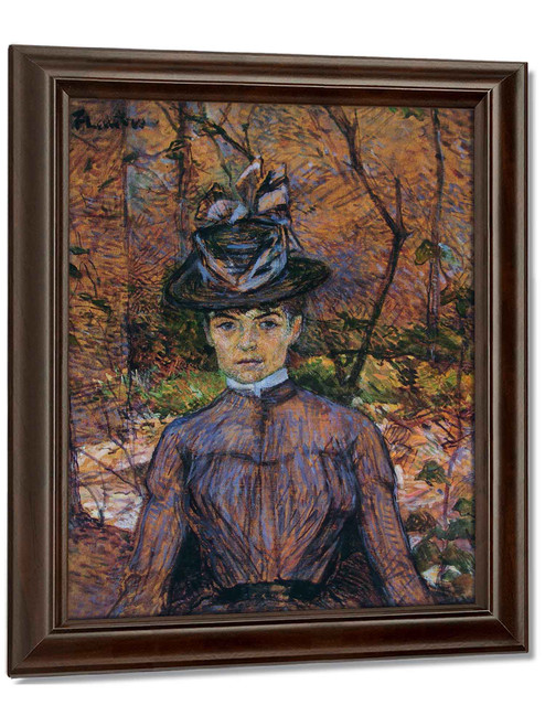 Portrait De Suzanne Valadon by Henri De Toulouse Lautrec