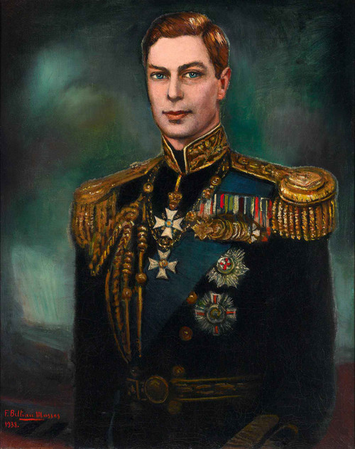 Portrait Of King George Vi By Federico Beltran Masses by Federico Beltran Masses