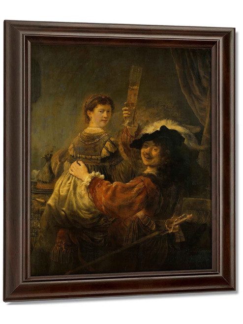 Rembrandt And Saskia In The Parable Of The Prodigal Son by Rembrandt