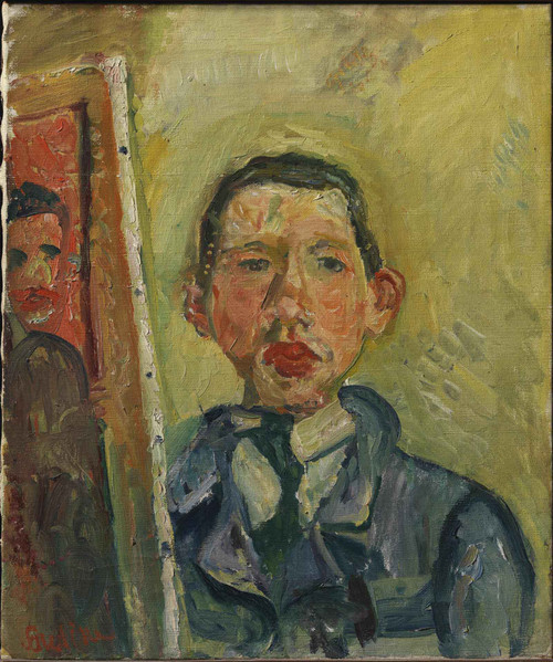 Self Portrait Ca 1918 by Chaim Soutine