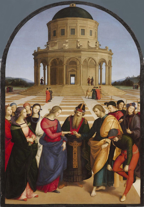 Spozalizio (The Engagement Of Virgin Mary) by Raphael Sanzio