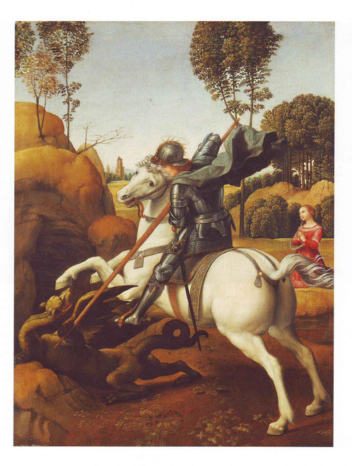 St George And The Dragon Raphael Oil Painting by Raphael